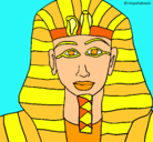 Dibujo Tutankamon pintado por Camilaaali