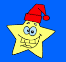 Dibujo estrella de navidad pintado por  yttyyttyytytty