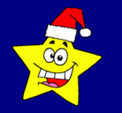 Dibujo estrella de navidad pintado por estrellan