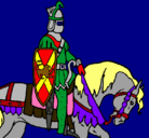 Dibujo Caballero a caballo pintado por anajackson