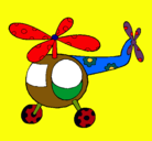 Dibujo Helicóptero adornado pintado por jonatan
