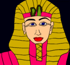 Dibujo Tutankamon pintado por nando