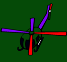Dibujo Helicóptero V pintado por endo