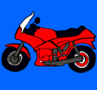 Dibujo Motocicleta pintado por castro
