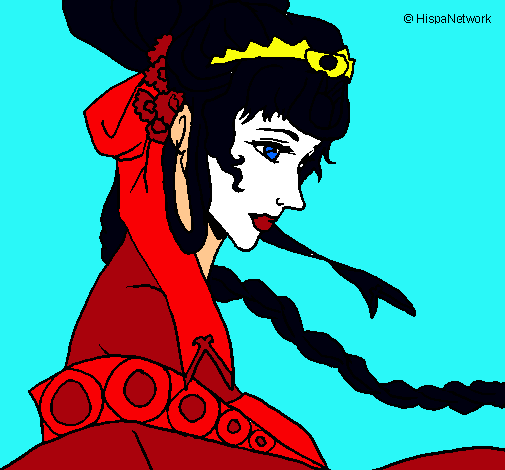 Dibujo Princesa china pintado por Camilaaali