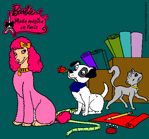 Dibujo La mascota de Barbie pintado por princessa9