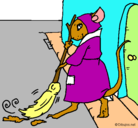 Dibujo La ratita presumida 1 pintado por cathy