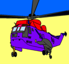 Dibujo Helicóptero al rescate pintado por NACHA