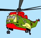Dibujo Helicóptero al rescate pintado por dann