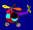 Dibujo Helicóptero adornado pintado por jairo 