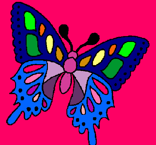 Dibujo Mariposa pintado por alyta