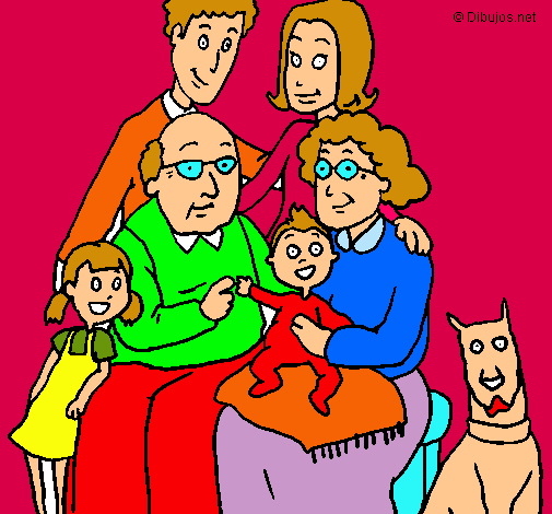 Dibujo Familia pintado por bianc