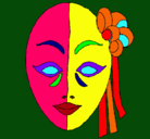 Dibujo Máscara italiana pintado por Adelita