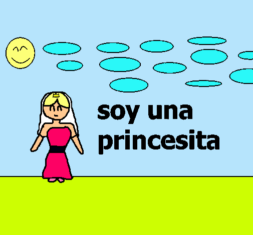 Dibujo Princesa joven pintado por toty