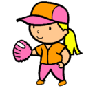 Dibujo Jugadora de béisbol pintado por Anto265