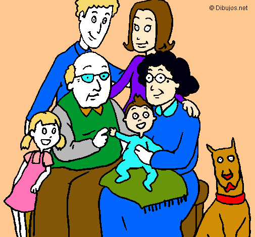 Dibujo Familia pintado por leslie0457