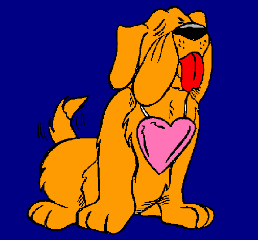 Dibujo Perro enamorado pintado por sheryl_selena