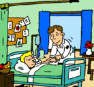 Dibujo Niño hospitalizado pintado por Prixe1