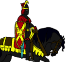 Dibujo Caballero a caballo pintado por Mosterhunter 