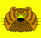 Dibujo Tigre III pintado por Adelita