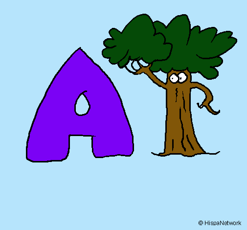 Dibujo Árbol pintado por vivi