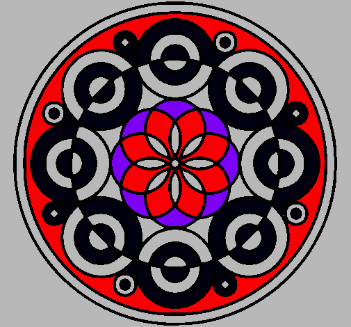 Dibujo Mandala 35 pintado por 4rc4ng3l