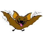Dibujo Murciélago con la lengua fuera pintado por lolart