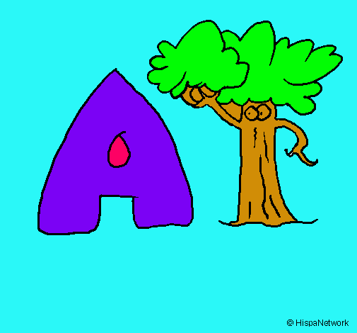 Dibujo Árbol pintado por mathiasGT