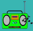 Dibujo Radio cassette 2 pintado por SoFiA18