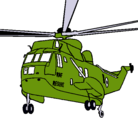 Dibujo Helicóptero al rescate pintado por wilber