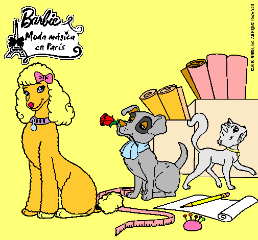 Dibujo La mascota de Barbie pintado por MariAnge