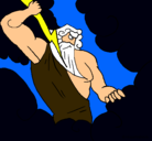 Dibujo Dios Zeus pintado por jordii