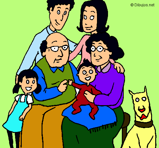 Dibujo Familia pintado por simona