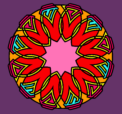 Dibujo Mandala 37 pintado por princessa9