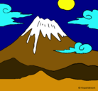 Dibujo Monte Fuji pintado por analaura