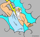 Dibujo Dios Zeus pintado por ZeusJuanca