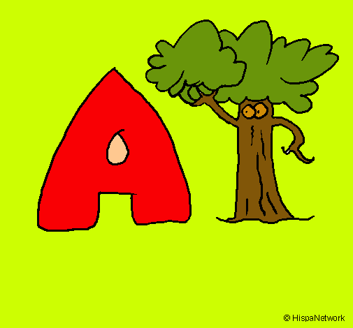 Dibujo Árbol pintado por ACRB