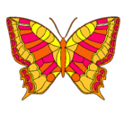 Dibujo Mariposa pintado por libra