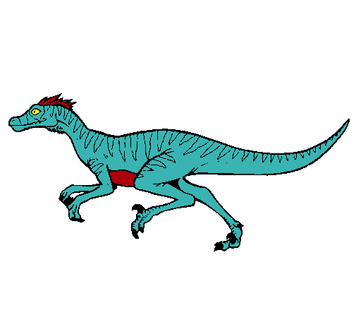 Dibujo Velociraptor pintado por Mosterhunter 