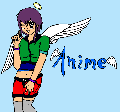 Dibujo Anime pintado por angelfiel