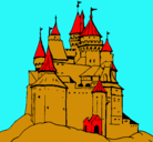 Dibujo Castillo medieval pintado por city