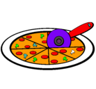 Dibujo Pizza pintado por pizzas