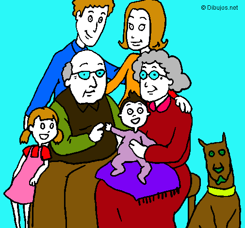 Dibujo Familia pintado por angeles