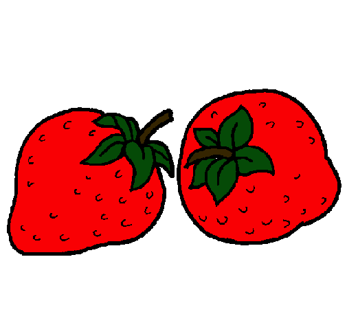 Dibujo fresas pintado por FRAN_KIE