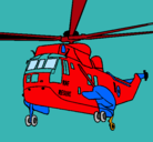 Dibujo Helicóptero al rescate pintado por bacansito154