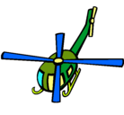 Dibujo Helicóptero V pintado por riki