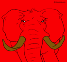 Dibujo Elefante africano pintado por Tio-Pupi