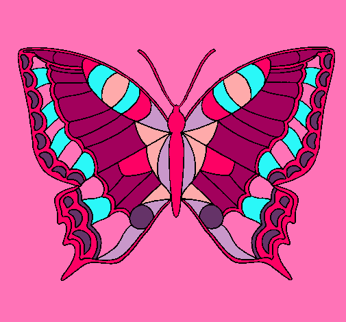 Dibujo Mariposa pintado por xofis