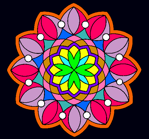 Dibujo Mandala 20 pintado por melis