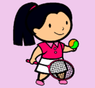 Dibujo Chica tenista pintado por sandrala